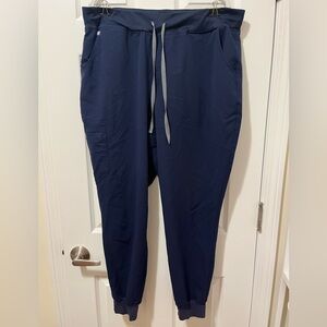 FIGS Navy Blue High Waisted Zamora Jogger Scrub Pants Size XXL